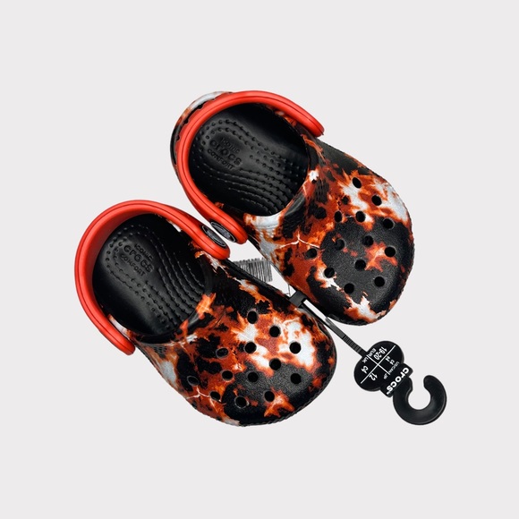 Crocs Flame Tie Dye Clogs - Picture 1 of 8